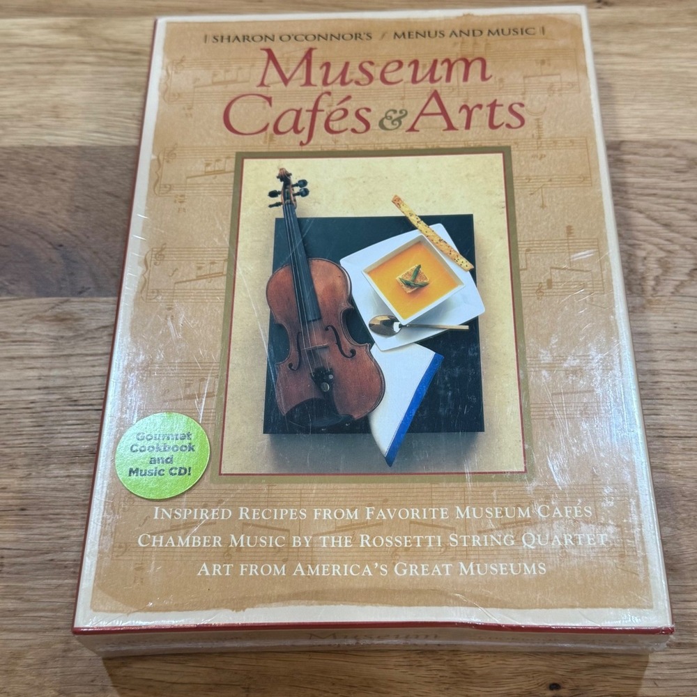 Sharon O'Connor Museum Cafes & Arts Cookbook and Music CD Set Volume XVII New